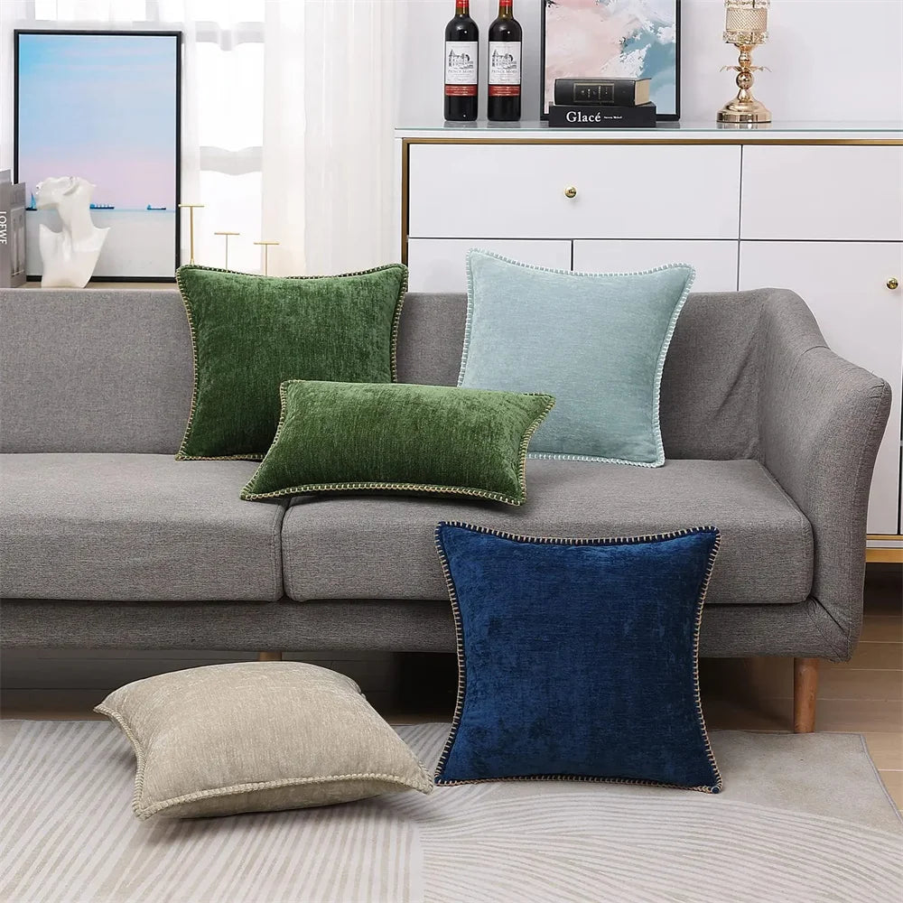 Chenille Decorative Soft Pillow Case