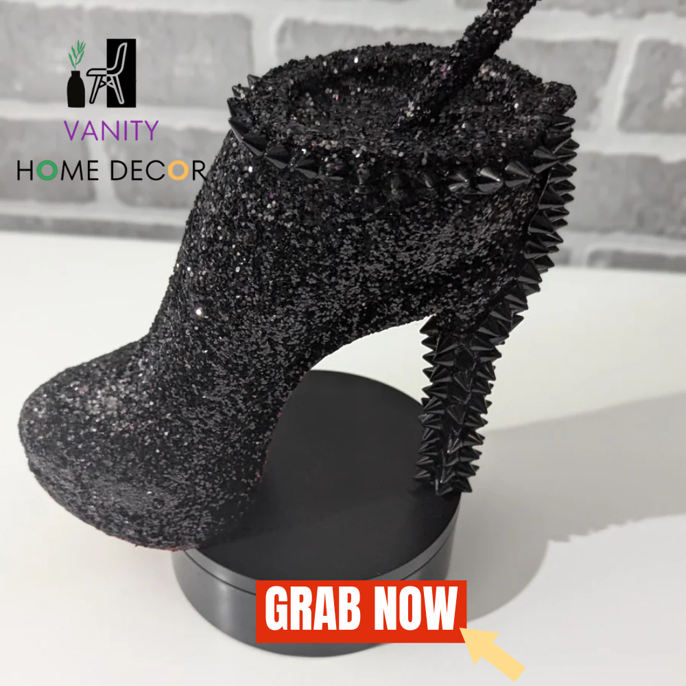 Black Stiletto Heel Tumbler Cup