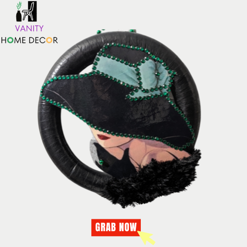 Custom Lady Black Green Wreath