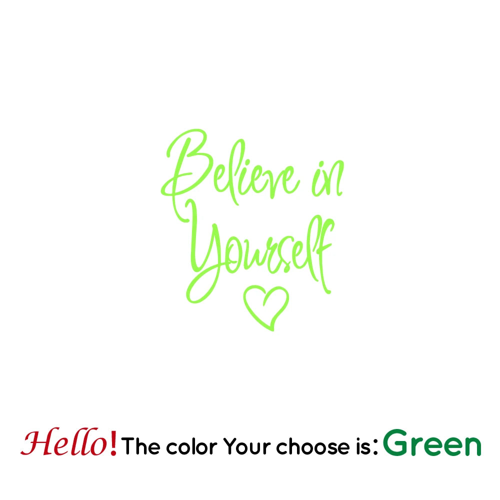 "Believe in Yourself" Wall Sticker