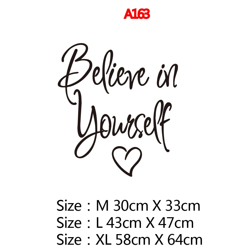 "Believe in Yourself" Wall Sticker