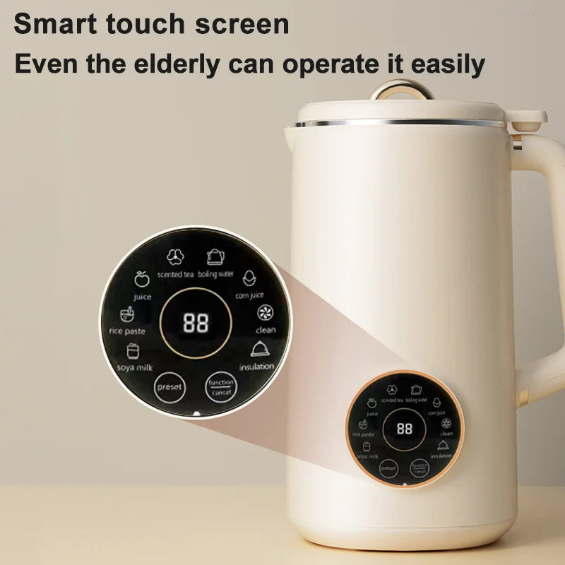 Intelligent Filter-Free Soy Milk Maker – Electric Blender & Food Mixer a