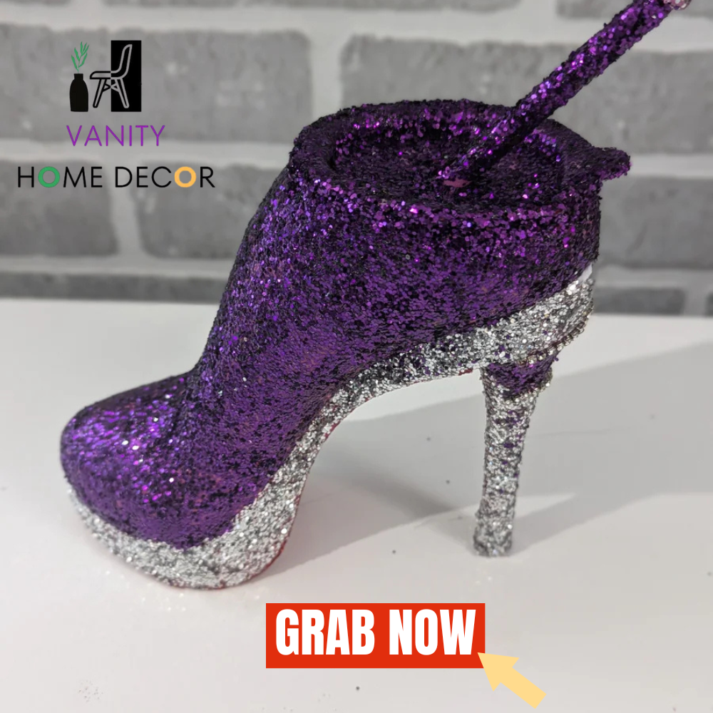 Purple Stiletto Heel Tumbler Cup