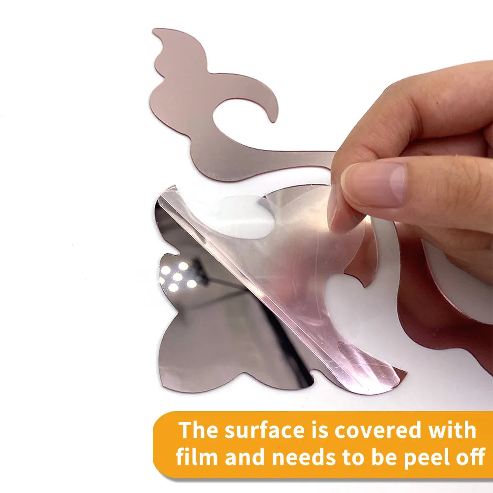 Sliver Hollow Flower Decals Wallpaper