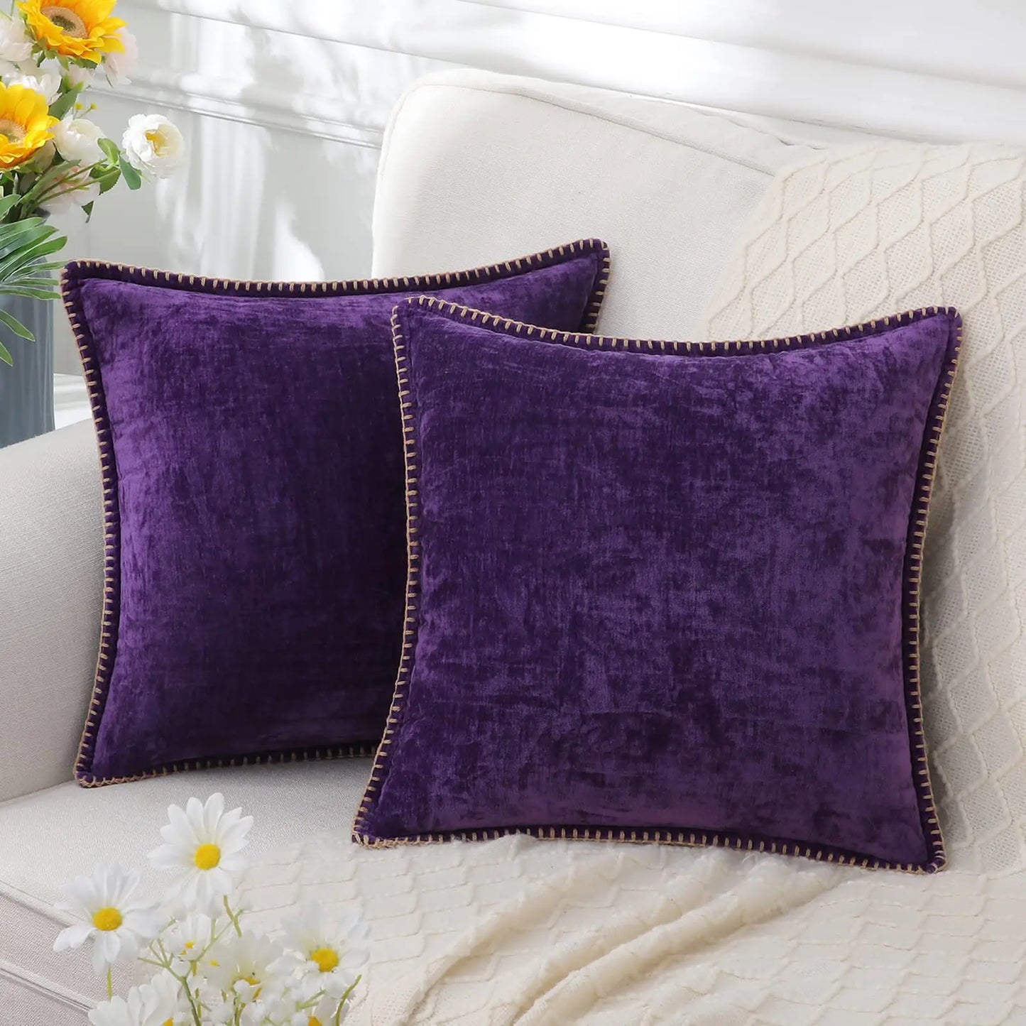 Chenille Decorative Soft Pillow Case