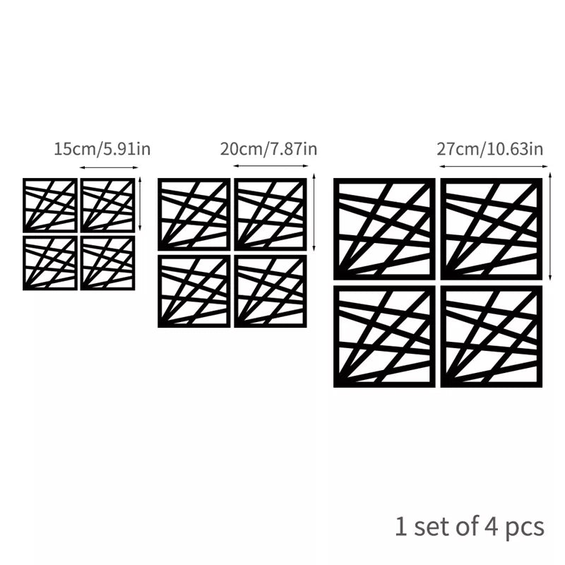 Retro Strip Tiles Wall Sticker