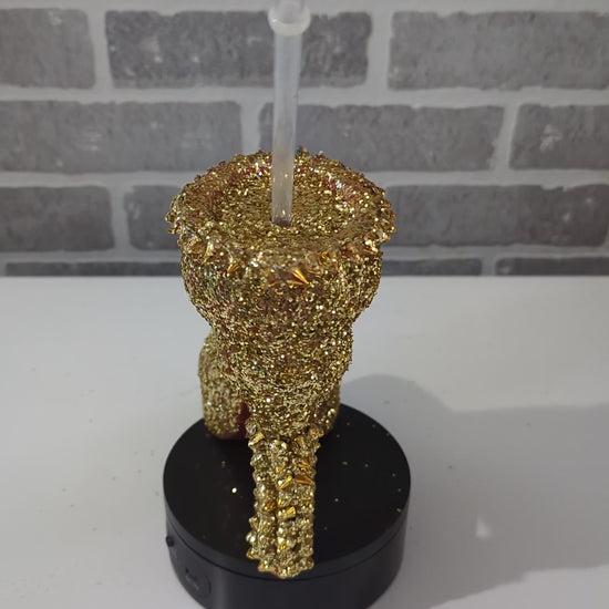 Gold Spiky Stiletto Heel Tumbler Cup