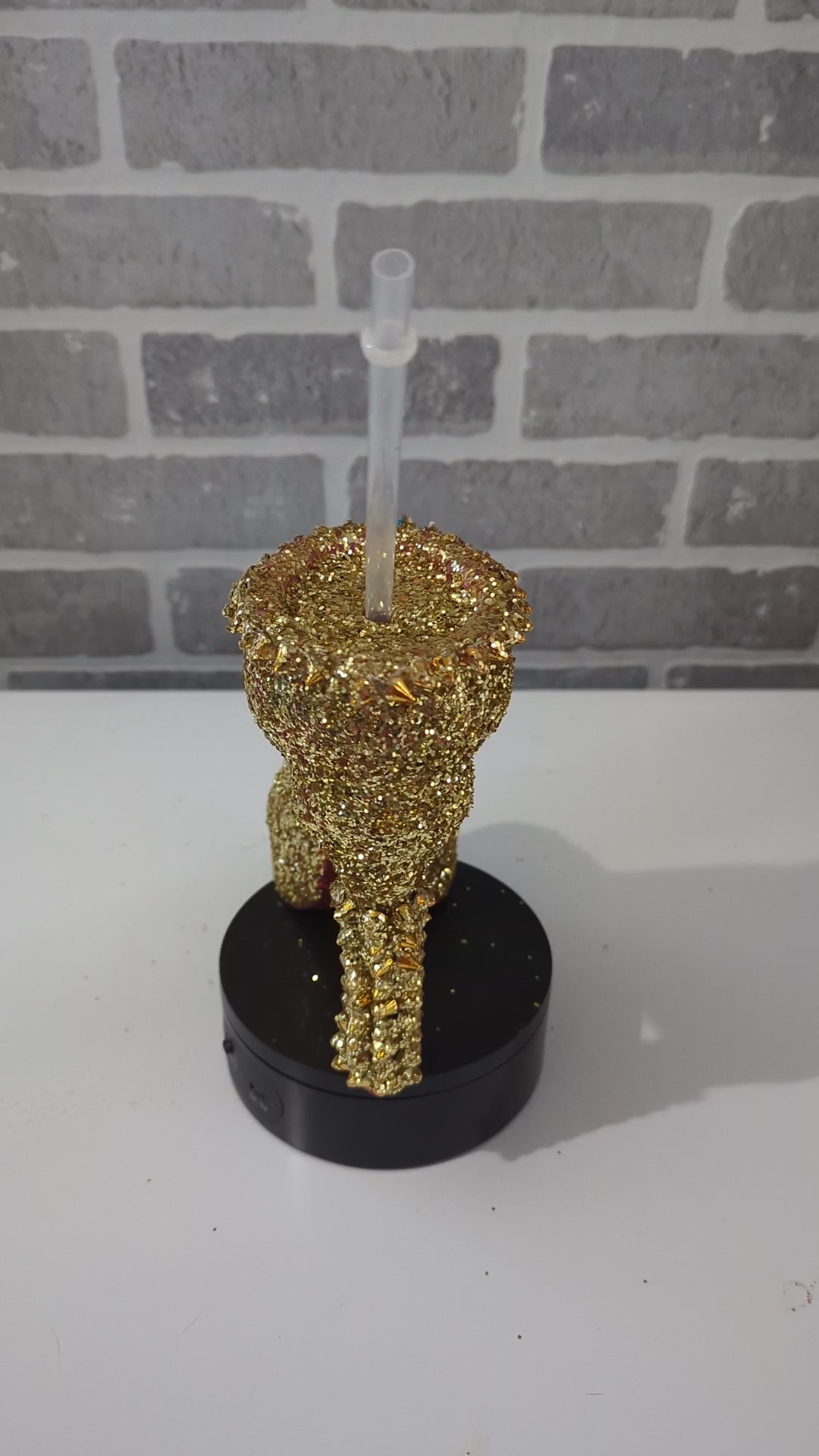 Gold Spiky Stiletto Heel Tumbler Cup