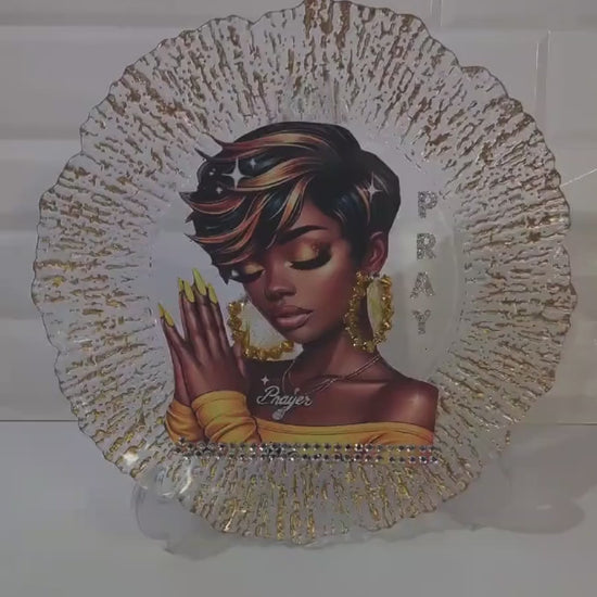 Handmade Praying Sunray Charger – Elegant Home Décor Accent Video