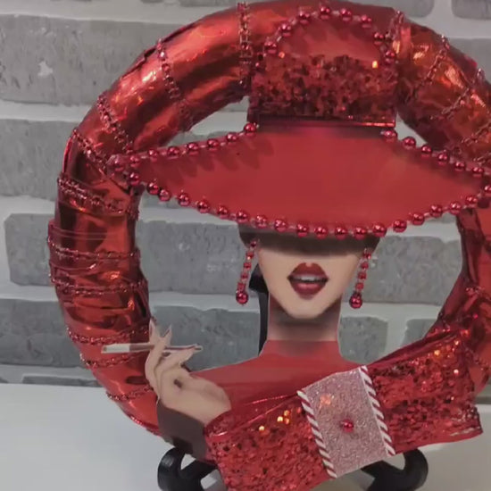 Custom Lady Red Wreath
