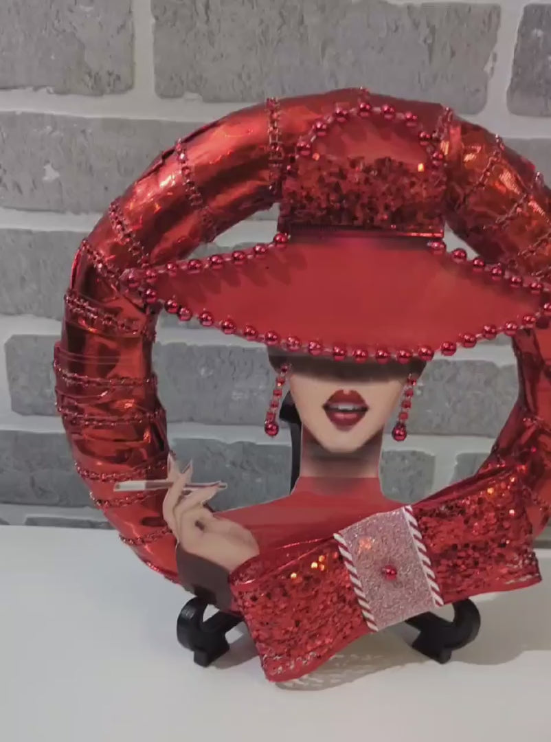 Custom Lady Red Wreath