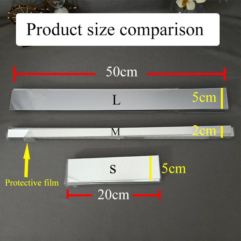 20pcs Lines Acrylic 3D Mirror