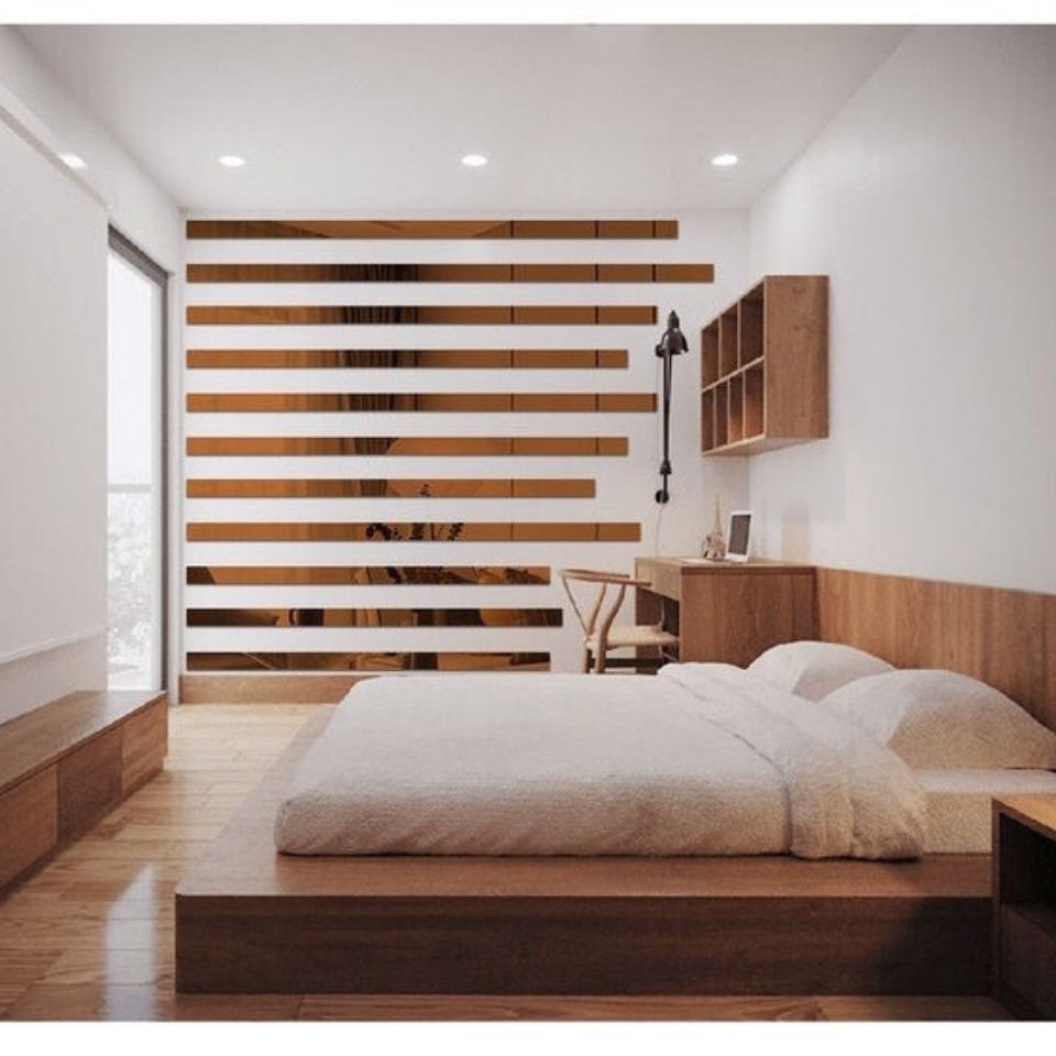 20pcs Lines Acrylic 3D Mirror